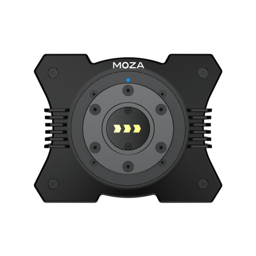 Moza R9 Direct Drive racing wheel base – front view