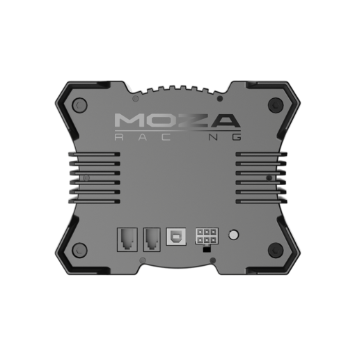 Moza R9 Direct Drive racing wheel base – rear view